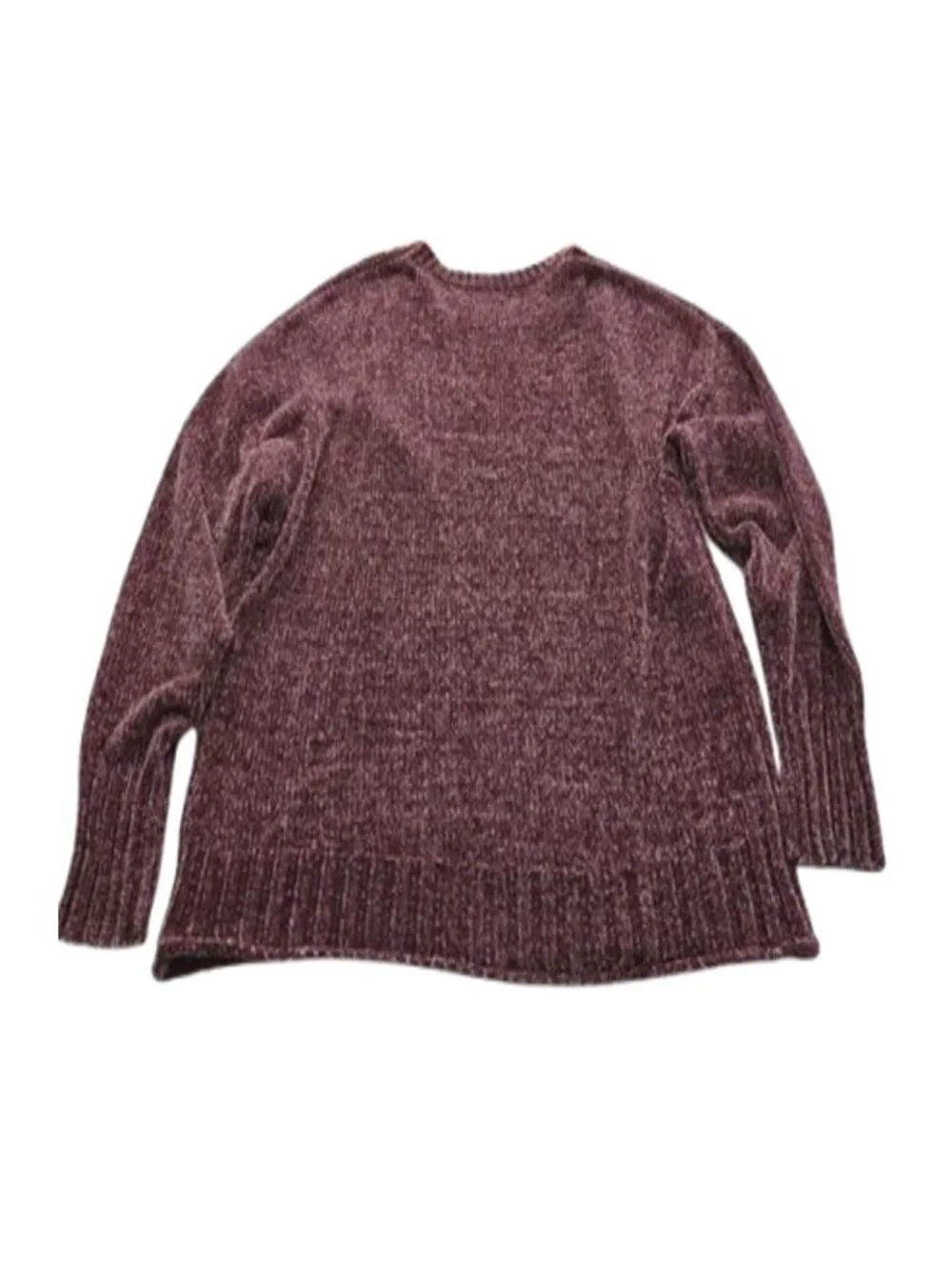 Seven7 Mauve Chenille Fuzzy Sweater XXL